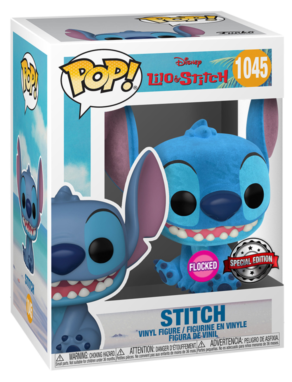  Funko POP Disney: Lilo & Stitch  Seated Stitch Flocked Exclusive (9,5 )