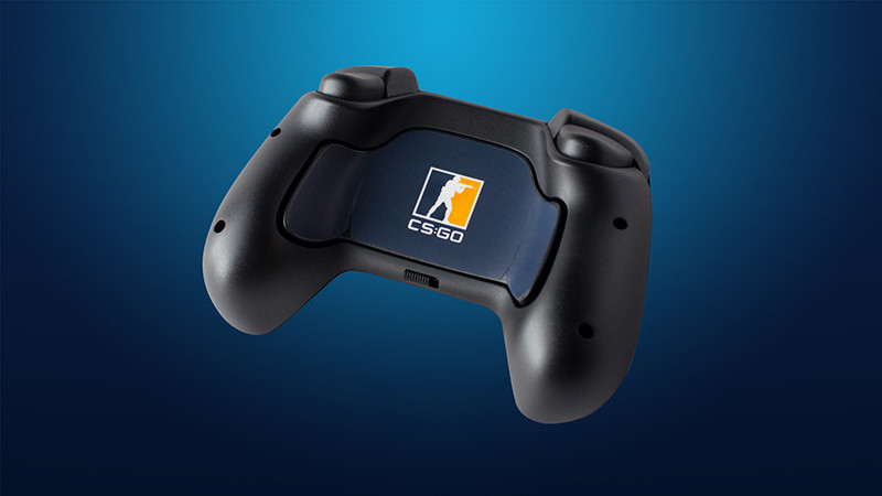 Комплект накладок CSGO Blue/Orange для Steam Controller