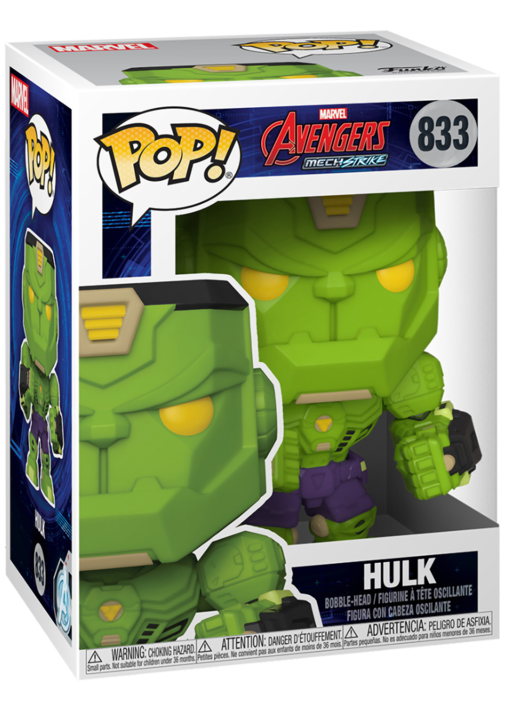 Фигурка Funko POP Marvel: Avengers Mech Strike – Hulk Bobble-Head (9,5 см)
