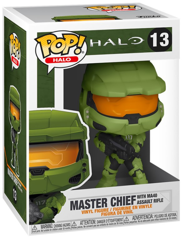  Funko POP Halo: Master Chief with MA40 Assault Rifle (9,5 )