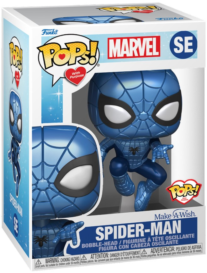  Funko POP Marvel: Spider-Man Metallic Make-A-Wish (9,5 )