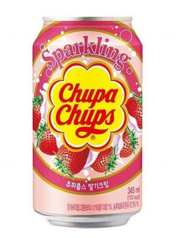 Напиток газированный Chupa Chups: Вкус клубники со сливками (345мл)