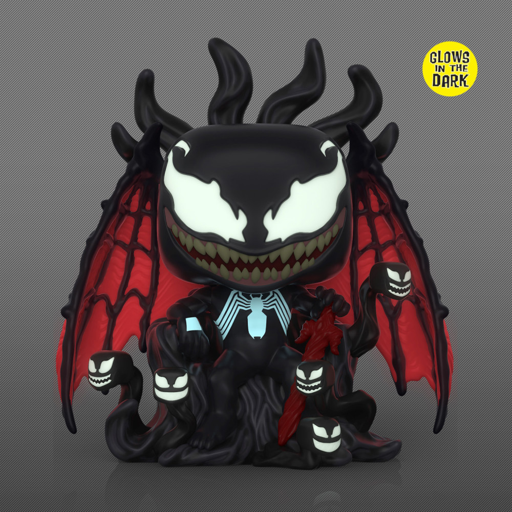  Funko POP Deluxe Marvel: Venom  Venom On Throne Glows In The Dark Bobble-Head Exclusive (9,5 )