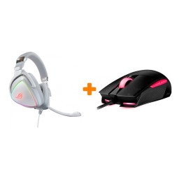   ASUS ROG Strix Impact II Electro Punk +  ASUS ROG Delta
