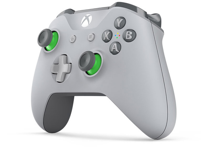 Беспроводной геймпад для Xbox One с 3,5 мм разъемом и Bluetooth (Серо-зеленый)