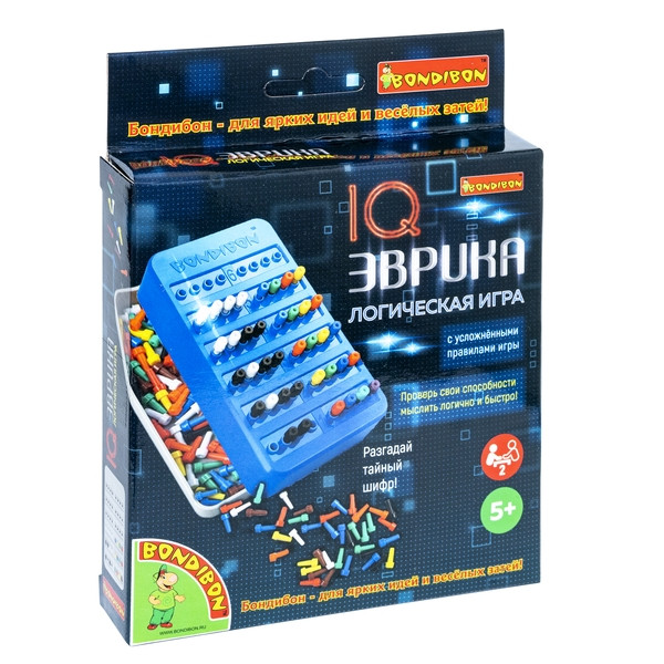 Настольная игра IQ Эврика Премиум-издание синяя + Конструктор Huggy Wuggy 33 детали Набор