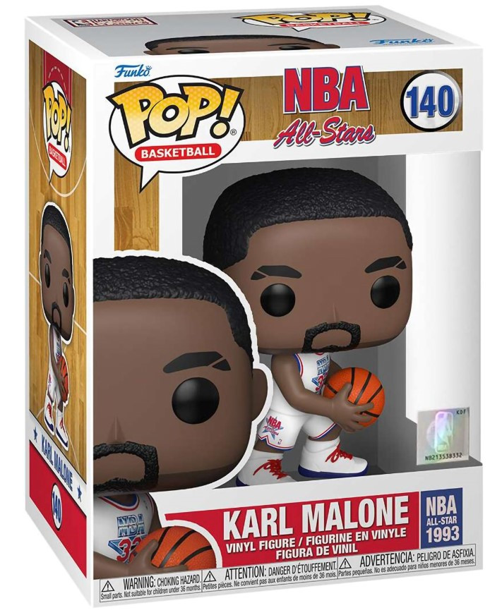  Funko POP Basketball NBA All Stars: Karl Malone [White All-Star Uni 1992] (9,5 )