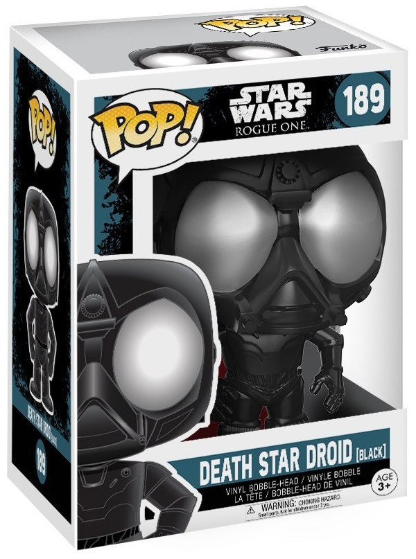  Funko POP: Star Wars Rogue One  Death Star Droid Black Bobble-Head (9,5 )