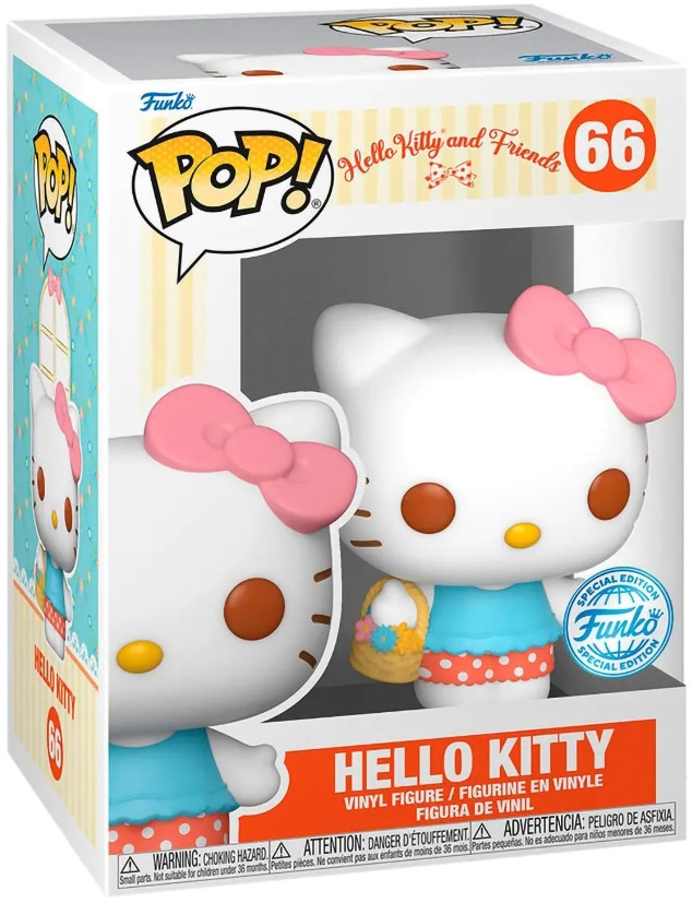 Фигурка Funko POP: Hello Kitty And Friends – Hello Kitty with Basket Exclusive (9,5 см)