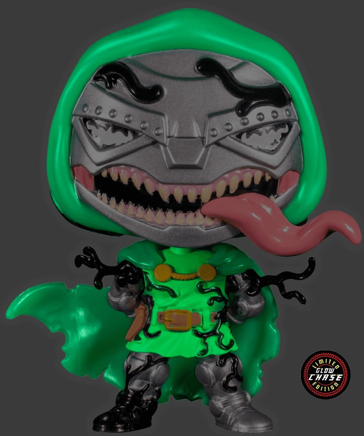 Фигурка Funko POP Marvel: Venom – Dr. Doom With Chase Exclusive Bobble-Head (9,5 см) 