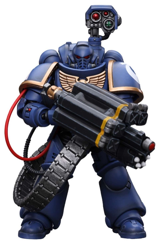 Фигурка Warhammer 40 000: Ultramarines – Desolation Marine with Castellan Launcher (Superfrag) 1:18 (12,1 см)