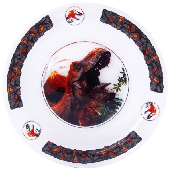 Набор посуды Мир Юрского периода: Вулкан (стекло)