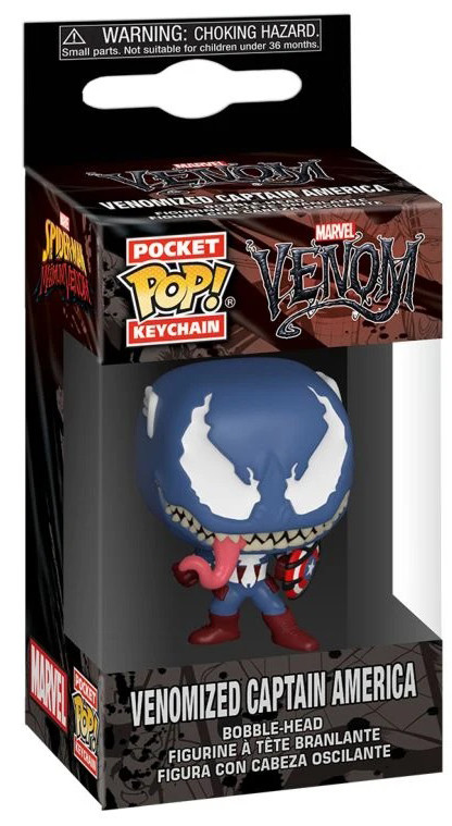 Брелок Funko POP Marvel: Venom – Venomized Captain America (4 см)
