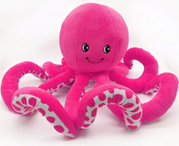 Мягкая игрушка Осьминог розовый (25 см)