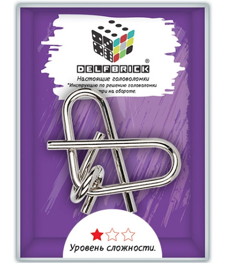 Головоломка Delfbrick Сердце металлическая – 1 уровень (DLM-21)