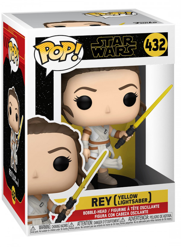 Фигурка Funko POP: Star Wars E9 Rise of Skywalker – Rey With Yellow Saber Bobble-Head (9,5 см)