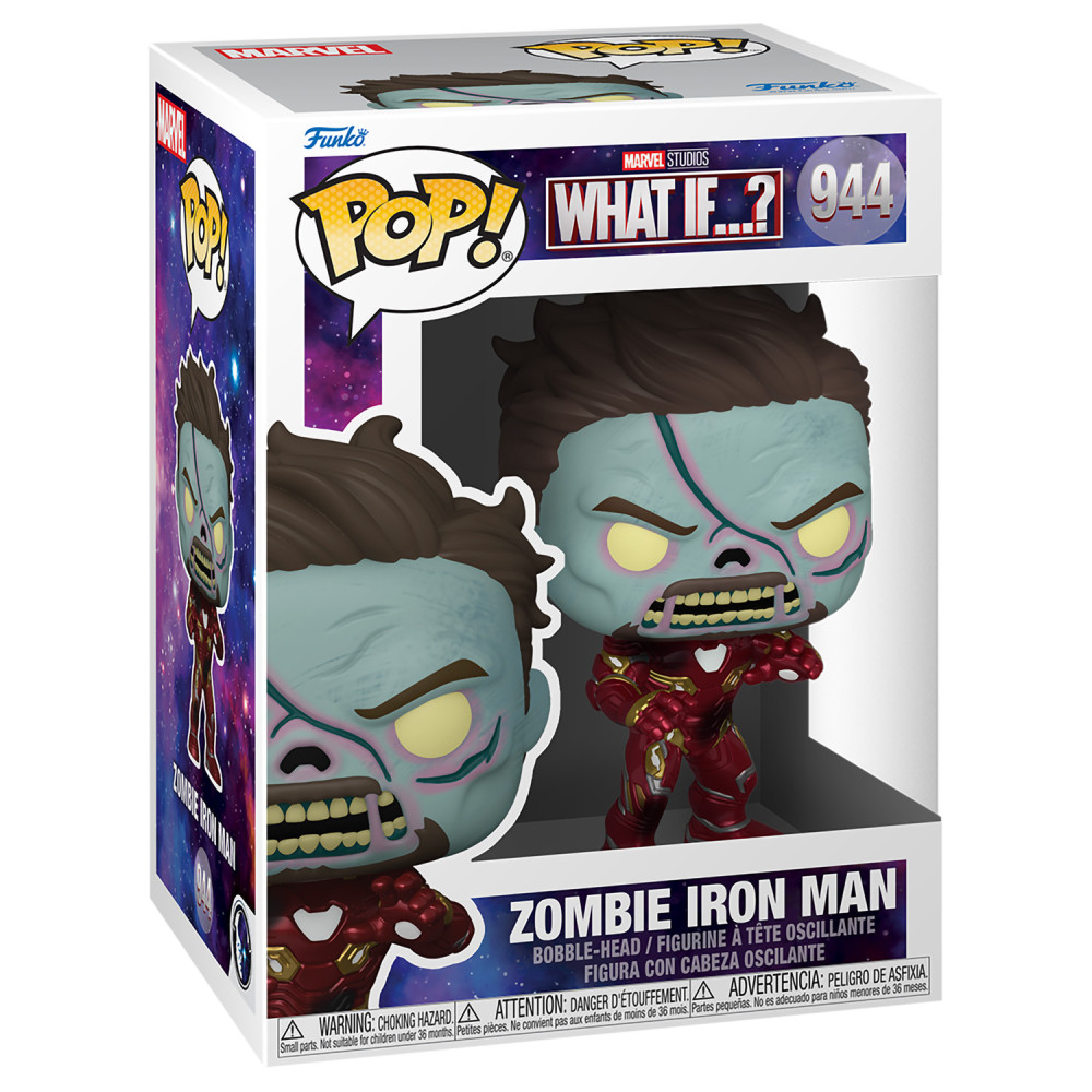 ������� Funko POP Marvel What If...? Zombie Iron Man Bobble-Head (9,5 ��)
