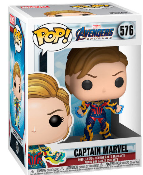  Funko POP Marvel: Avengers Endgame  Captain Marvel With New Hair Bobble-Head (9,5 )