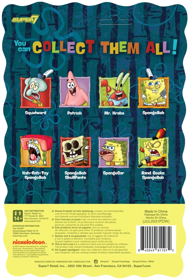 ������� ReAction Figure Spongebob Squarepants: Spongebob Skullpants � Wave 2 (9 ��)