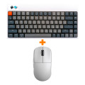   Pulsar X2 Wireless White +  Keychron K3, White LED  Blue Switch