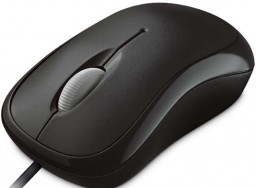  Microsoft Wired Basic Optical Mouse Black     PC