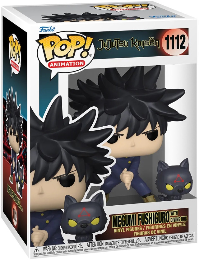  Funko POP Animation: Jujutsu Kaisen  Megumi Fushiguro With Divine Dog (9,5 )