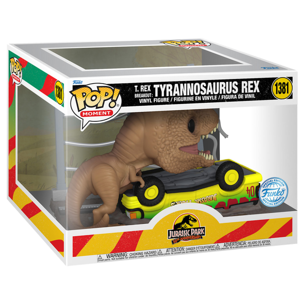  Funko POP Moment: Jurassic Park: T-rex Breakout  Tyrannosaurus Rex Exclusive