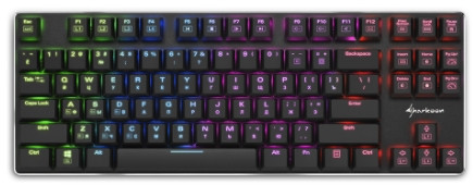  Sharkoon PureWriter TKL RGB Kailh Blue    PC ( )