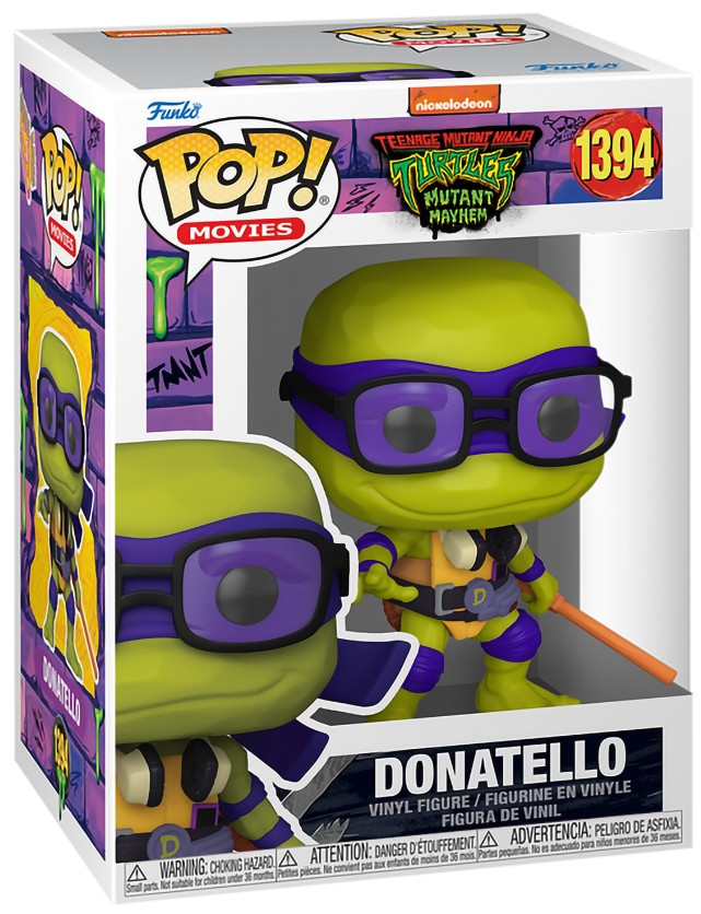 Фигурка Funko POP Movies: Teenage Mutant Ninja Turtles – Mutant Mayhem Donatello (9,5 см)