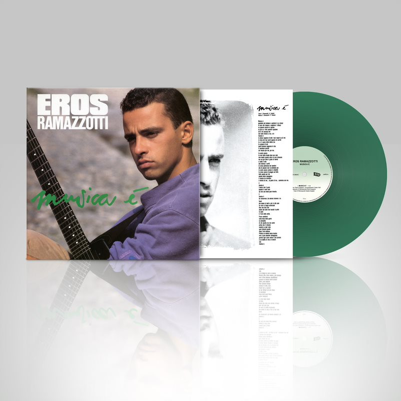 RAMAZZOTTI EROS  Musica E  Italian Version  Coloured Green Vinyl  LP +   LP Brush It 