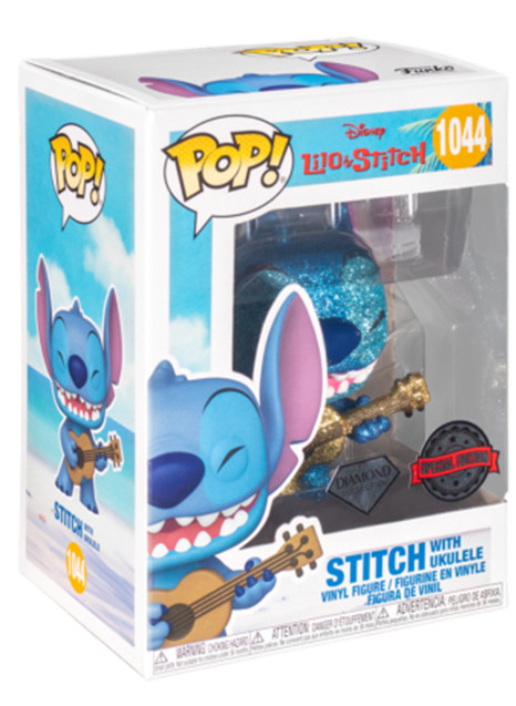  Funko POP Disney: Lilo & Stitch  Stitch With Ukulele Diamond Glitter Exclusive (9,5 )