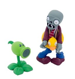    . Ducky Tube Zombie and Peashooter Plants (8 )