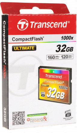 Карта памяти Transcend CompactFlash 32GB 1000x