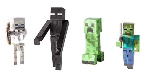 Набор фигурок Minecraft. Hostile Mobs. 4 в 1 (10 см)