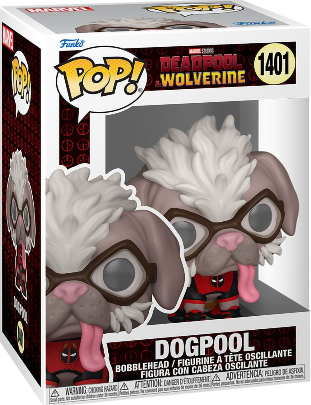  Funko POP Marvel: Deadpool 3  Dogpool Bobble-Head (9,5 )