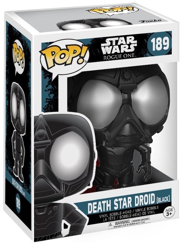 Фигурка Funko POP: Star Wars Rogue One – Death Star Droid Black Bobble-Head (9,5 см)