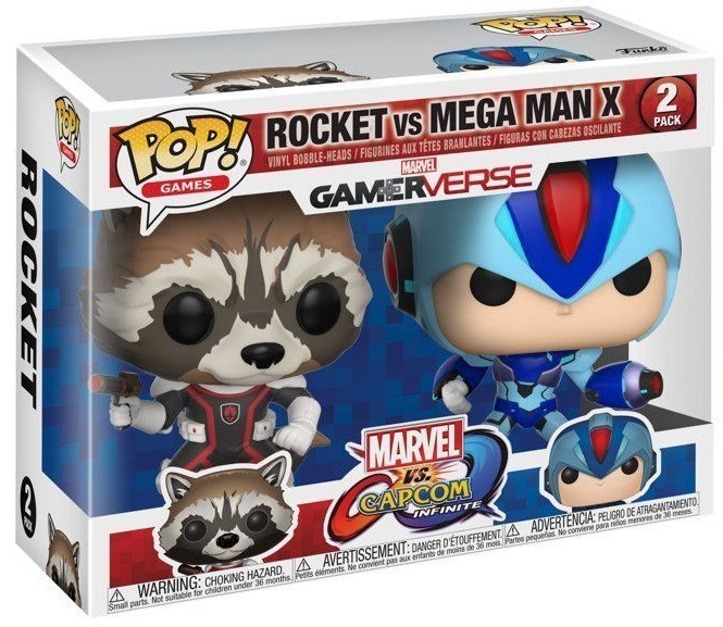  Funko POP Games: Marvel vs. Capcom  Rocket vs. Mega Man X (9,5 )