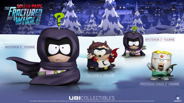 Набор фигурок South Park The Fractured But Whole. Енот, Мистерион, Профессор Хаос (3 в 1)