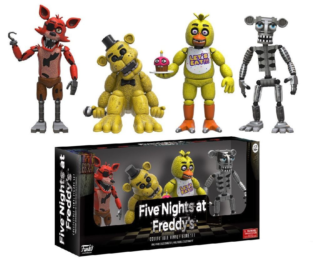   Five Nights at Freddy's: Foxy, Gold Freddy, Chica, Endoskeleton Freddy (8 )