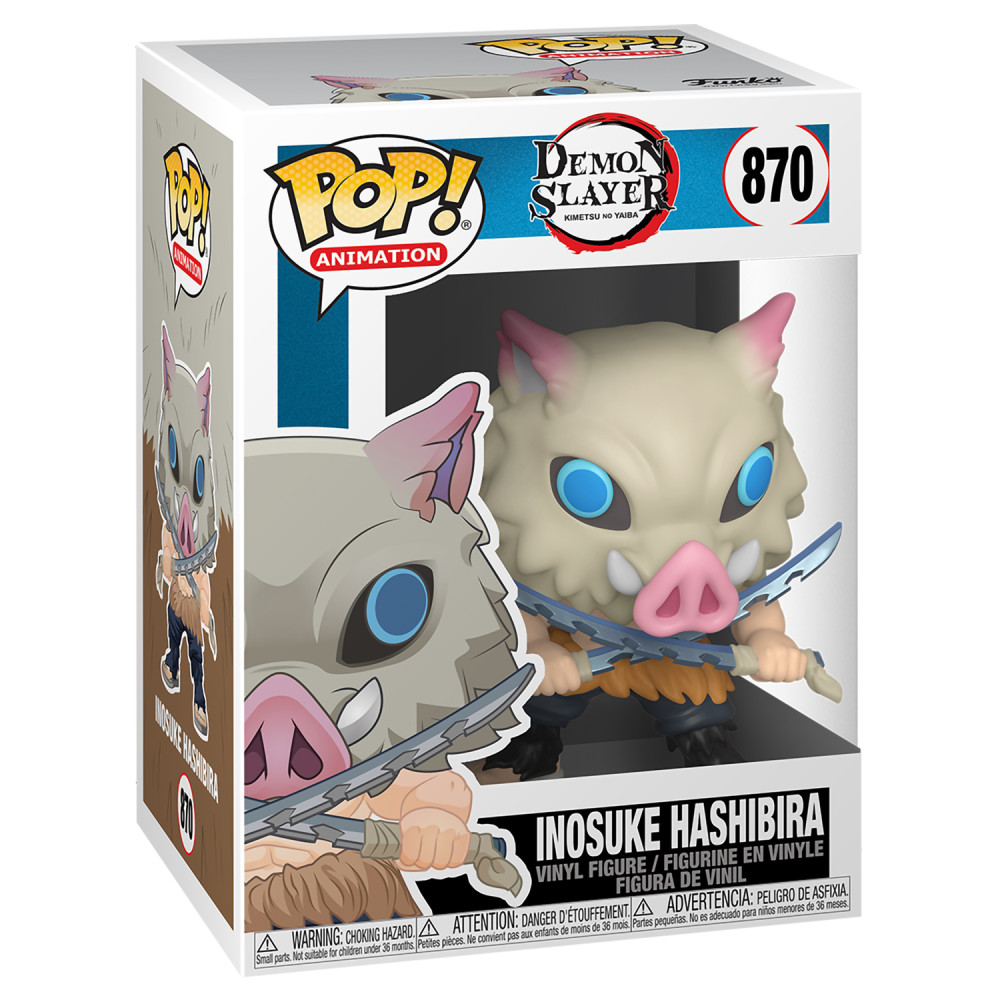 Фигурка Funko POP Animation: Demon Slayer Kimetsu no Yaiba – Inosuke Hashibira (9,5 см)