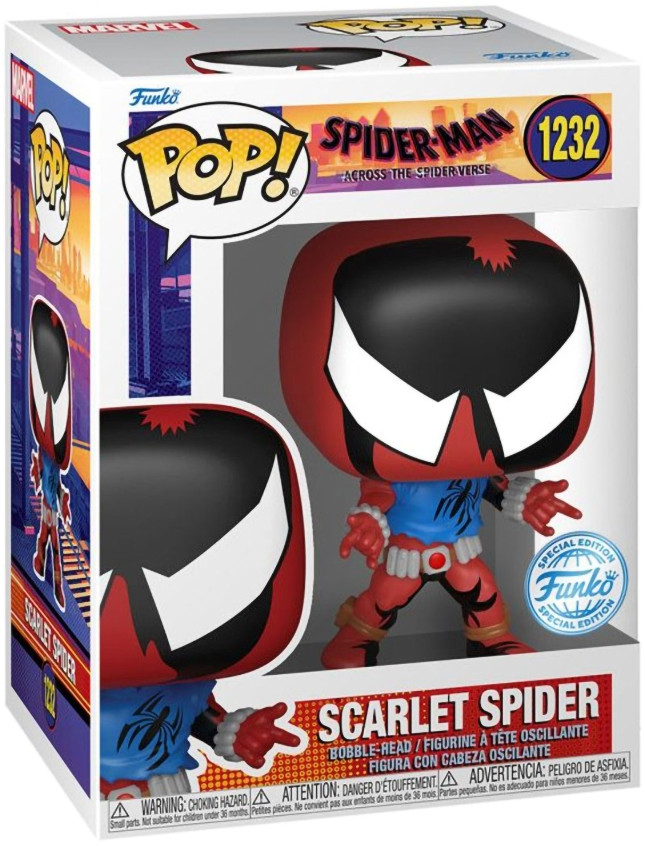 ������� Funko POP Marvel Spider-Man: Across The SpiderVerse � Scarlet Spider Exclusive Bobble-Head (9,5 ��)