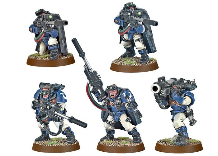   Warhammer 40,000. Space Marine Scouts with Sniper Rifles