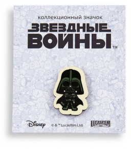 Значок деревянный Disney: Звёздные войны 2 – Дарт Вейдер