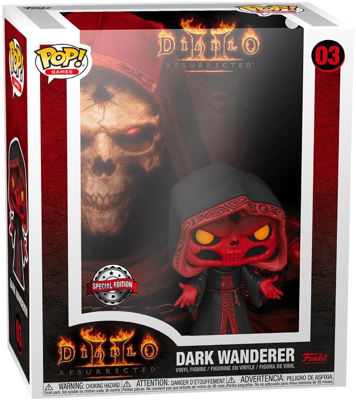  Funko POP Game Cover: Diablo II Resurrected  Dark Wanderer Cover [Glows In The Dark] Exclusive (9,5 )