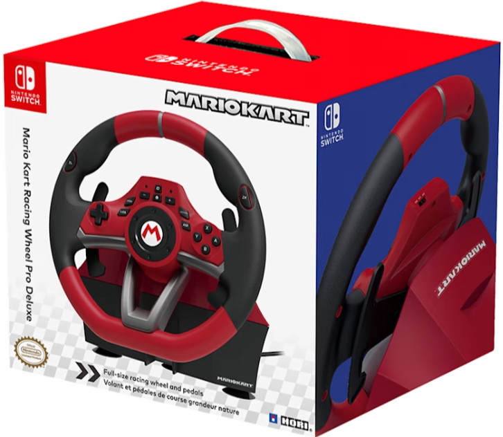  Hori Mario Kart racing wheel pro Deluxe  Nintendo Switch (NSW-228U)