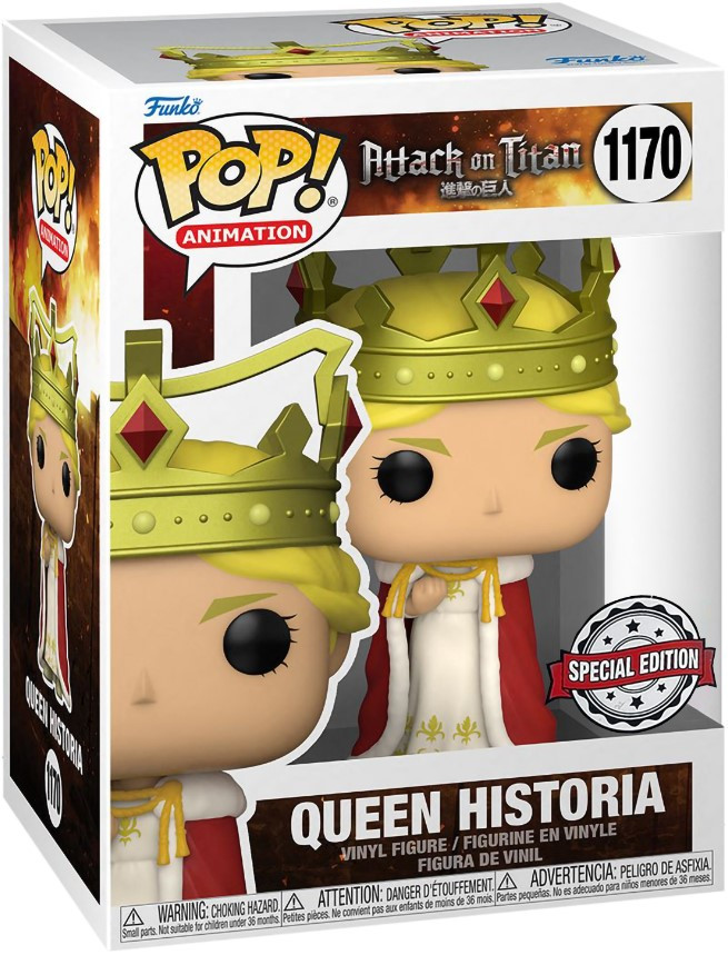 Фигурка Funko POP Animation: Attack On Titan S4 – Queen Historia Exclusive (9,5 см)