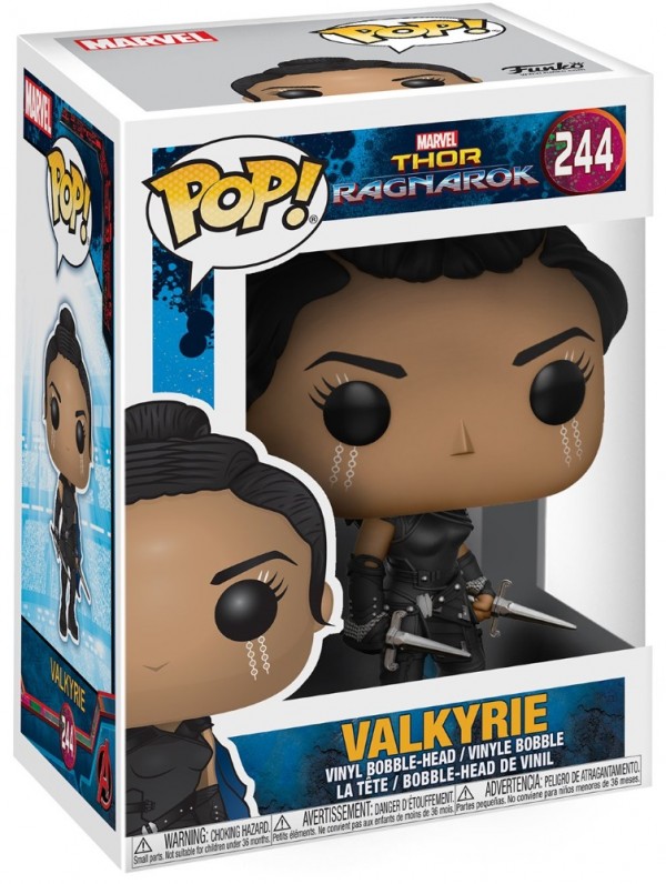 Фигурка Funko POP Marvel: Thor Ragnarok – Valkyrie Bobble-Head (9,5 см)
