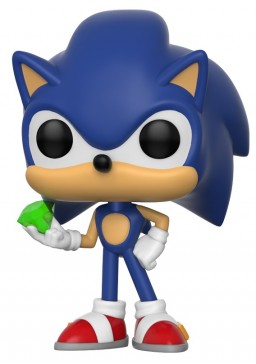  Funko POP Games: Sonic The Hedgehog  Sonic With Emerald (9,5 )