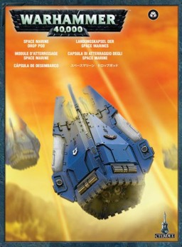   Warhammer 40,000. Space marine drop pod