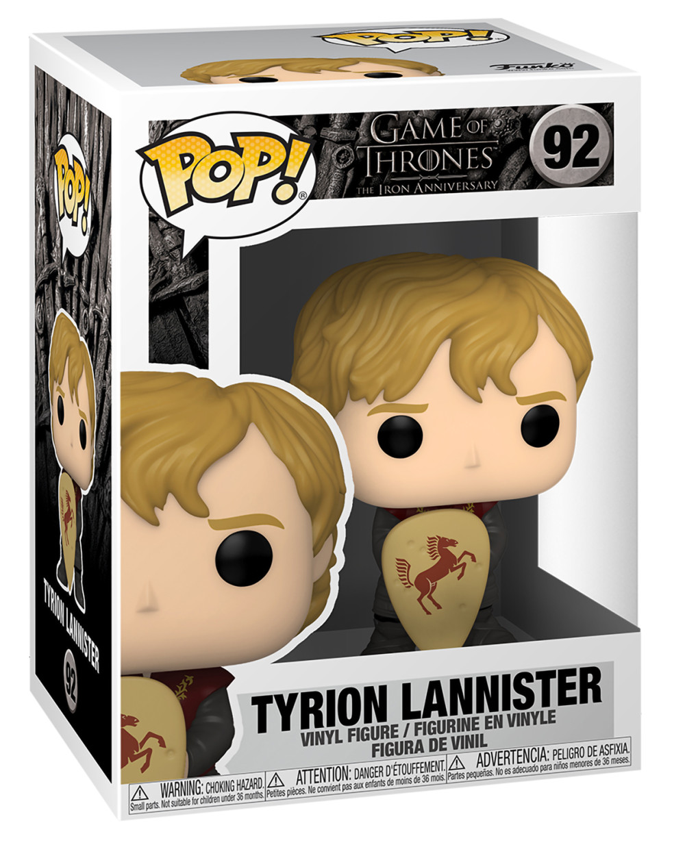  Funko POP Television: Game Of Thrones  Tyrion Lannister With Shield (9,5 )